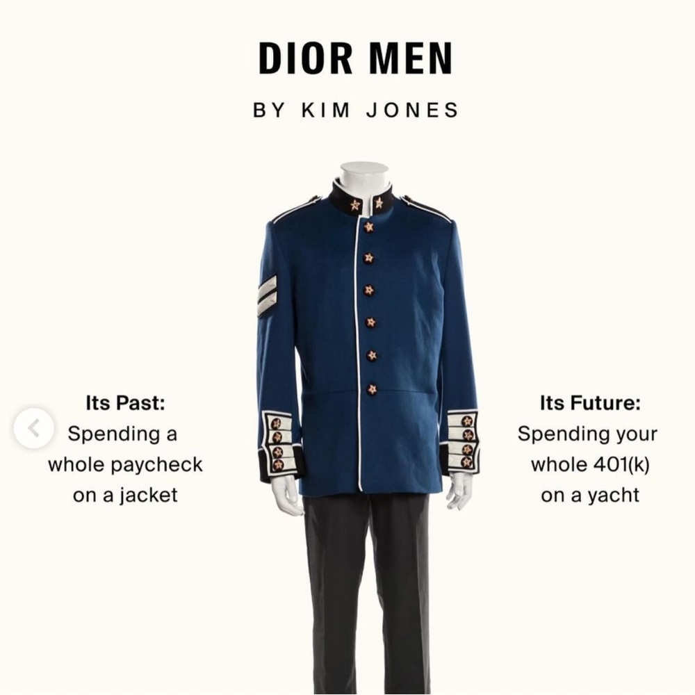 Christian Dior Virgin Wool Jacket Fall/winter‎ 21by Kim Jones